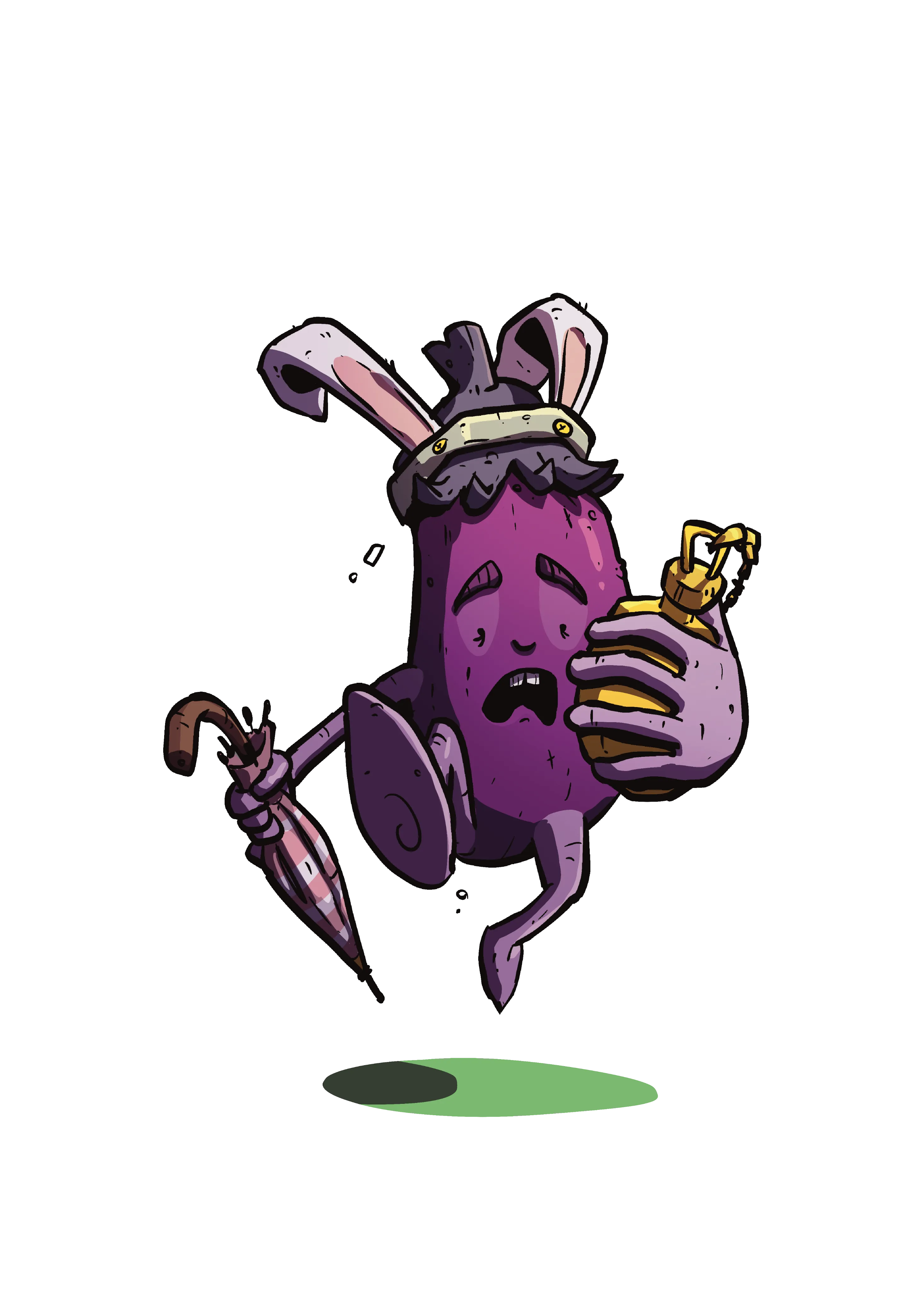 Eggplant — a playable hero character piece