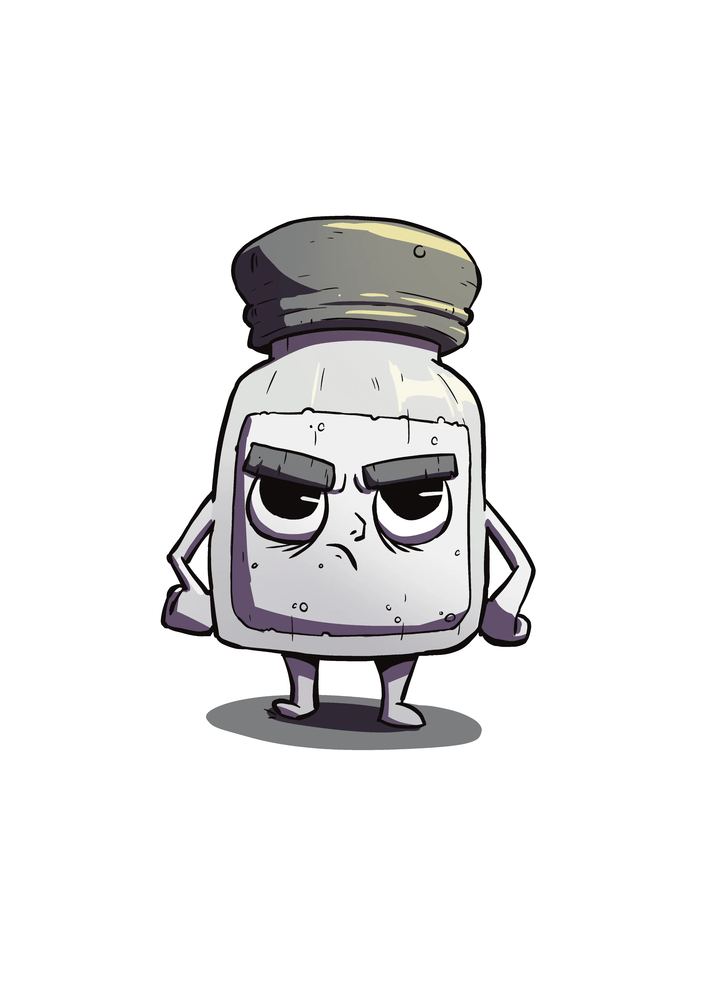 Annoyed salt character